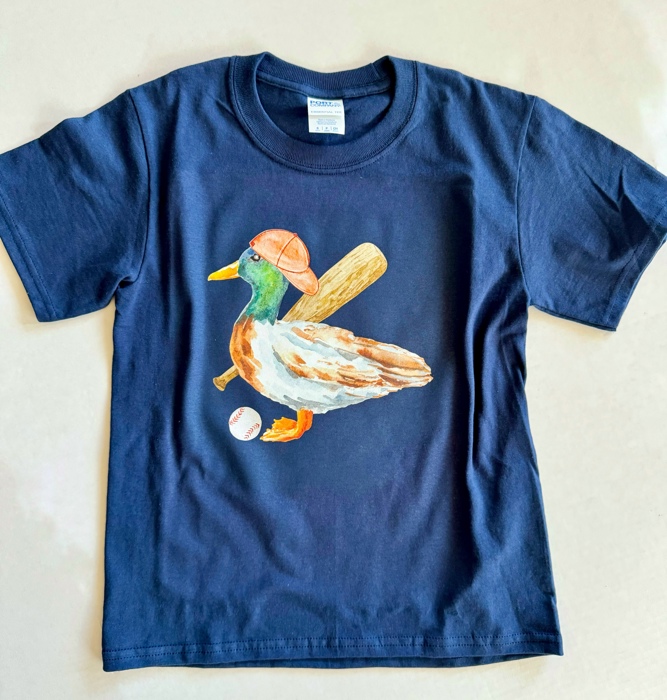 Boy's Mallard Duck Baseball Graphic Tee