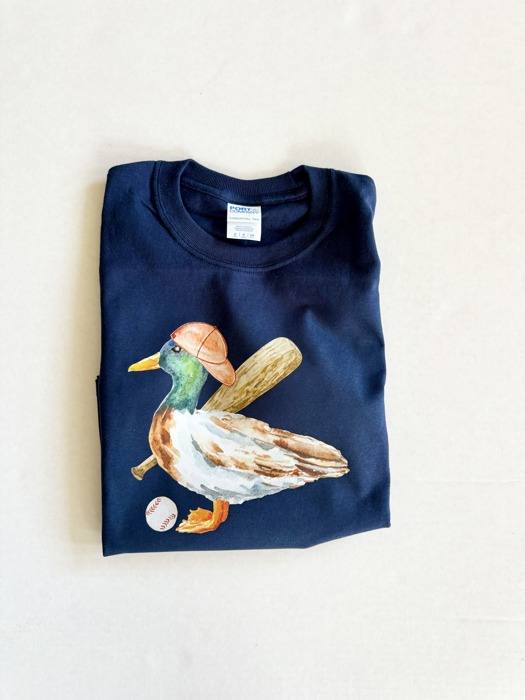 Boy's Mallard Duck Baseball Graphic Tee