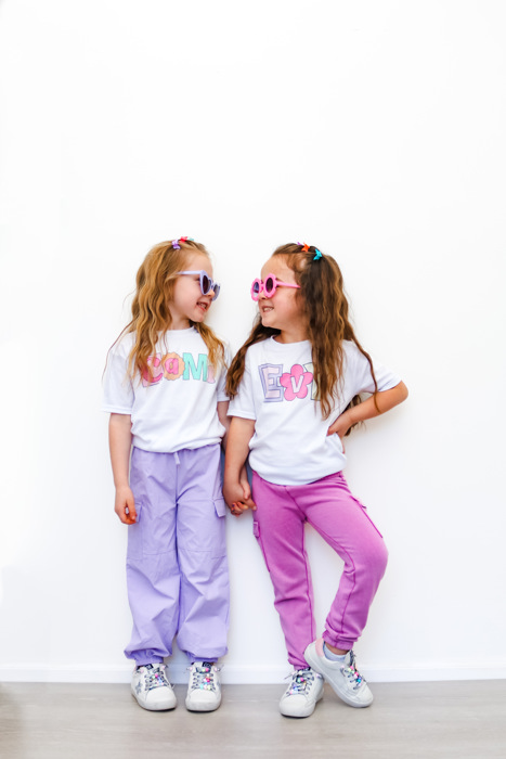 Retro Name Personalized Girl's Graphic Tee