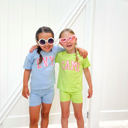  Girl's Personalized Biker Shorts Set