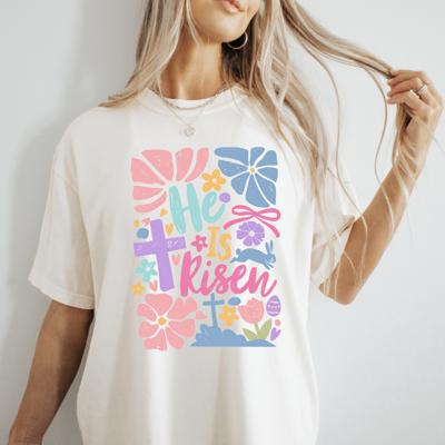 He is Risen Easter Graphic Tee