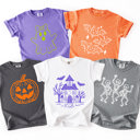  Women's Comfort Colors Halloween Doodle Tees