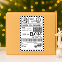  Printed North Pole Shipping Labels - Peel & Stick!