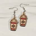 Peppermint Frappe Winter Holiday Earrings