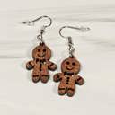 Gingerbread Boys - Mini Winter Holiday Earrings