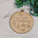 Merry Christmas Wooden Christmas Ornaments