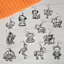  Halloween Skeleton Earrings