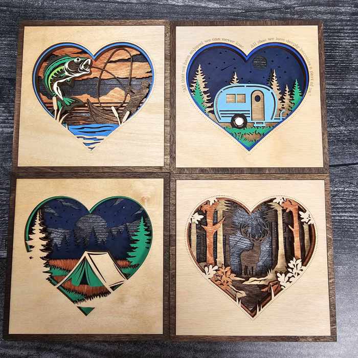 Layered Heart Signs