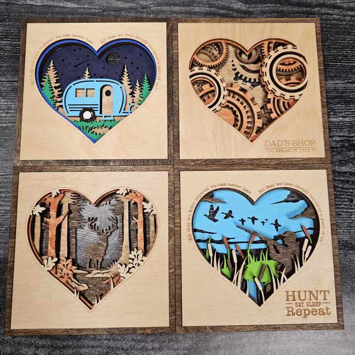 Layered Heart Signs