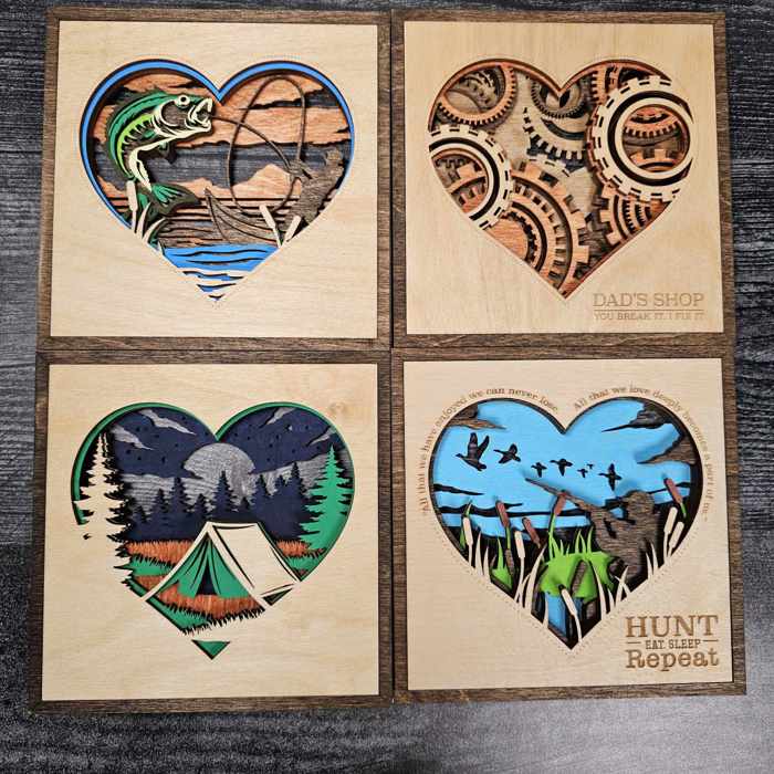 Layered Heart Signs
