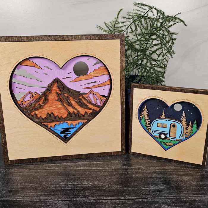 Layered Heart Signs