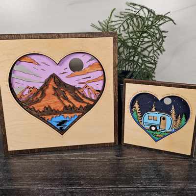 Layered Heart Signs