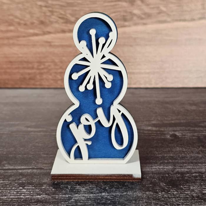 Snowmen Shelf Sitters with Words | Holiday Decor