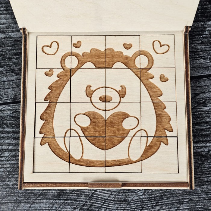 Valentine’s Day Wooden Puzzle | Unfinished DIY Coloring Activity