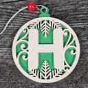  Personalized Wooden Letter Ornaments | Christmas Gifts | Holiday Decor