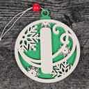  Personalized Wooden Letter Ornaments | Christmas Gifts | Holiday Decor