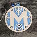  Personalized Wooden Letter Ornaments | Christmas Gifts | Holiday Decor
