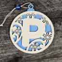  Personalized Wooden Letter Ornaments | Christmas Gifts | Holiday Decor