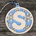  Personalized Wooden Letter Ornaments | Christmas Gifts | Holiday Decor