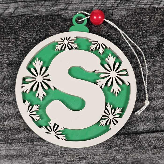 Personalized Wooden Letter Ornaments | Christmas Gifts | Holiday Decor
