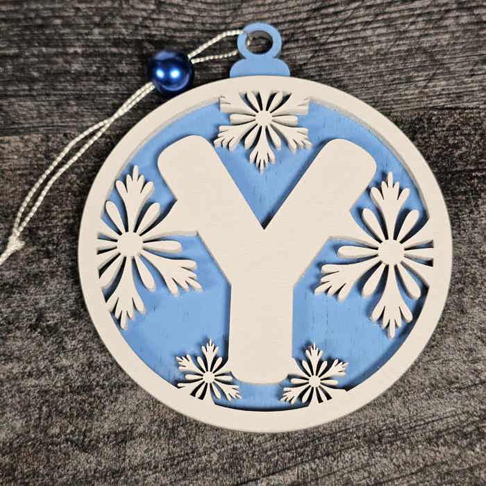 Personalized Wooden Letter Ornaments | Christmas Gifts | Holiday Decor