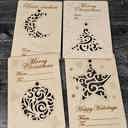  Pop-Out Wooden Christmas Ornament Cards