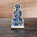  Snowmen Shelf Sitters with Words | Holiday Decor