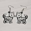  Halloween Skeleton Earrings