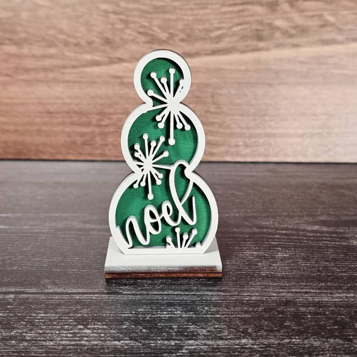 Snowmen Shelf Sitters with Words | Holiday Decor