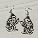  Halloween Skeleton Earrings