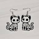  Halloween Skeleton Earrings