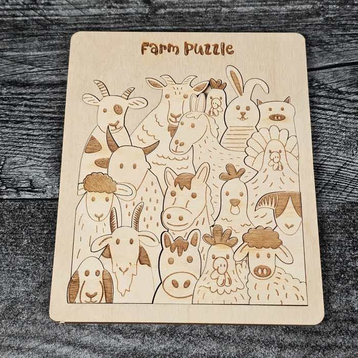 Wooden Laser-Cut Puzzles