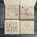  Valentine’s Day Wooden Puzzle | Unfinished DIY Coloring Activity