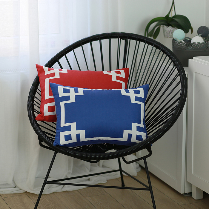 Decorative Geometric Set of 2 Throw Pillow Cover for Couch, Bedding