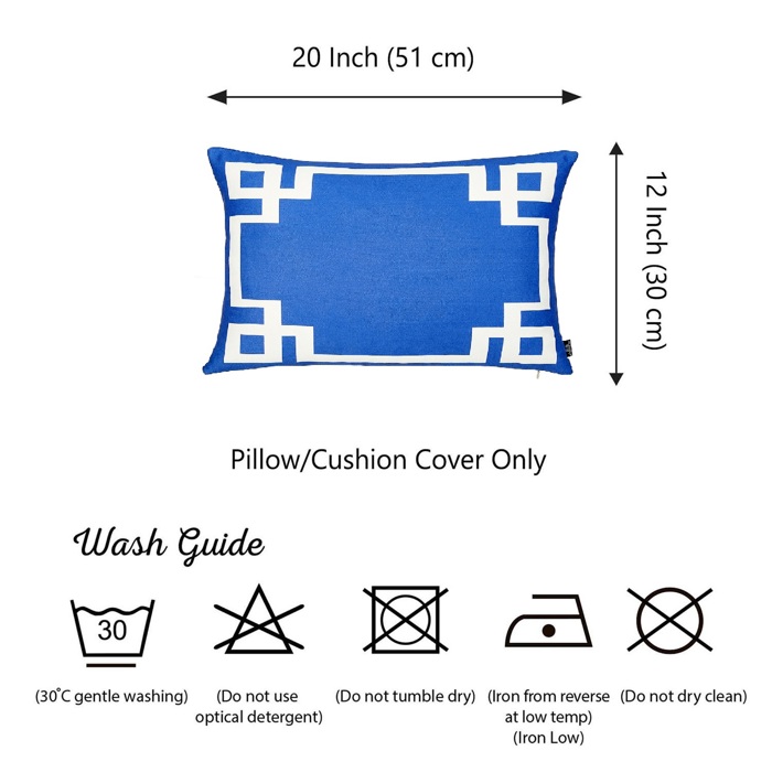 Decorative Geometric Set of 2 Throw Pillow Cover for Couch, Bedding