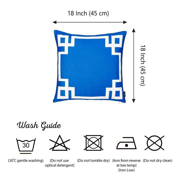 Decorative Geometric Set of 2 Throw Pillow Cover for Couch, Bedding