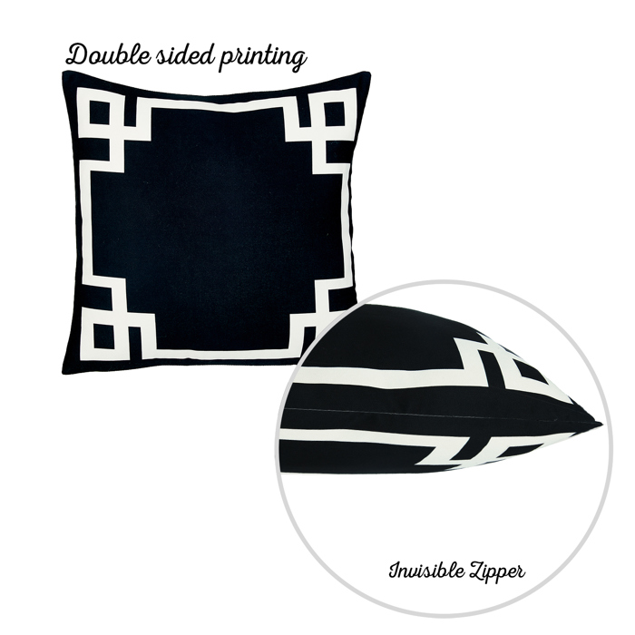 Decorative Geometric Set of 2 Throw Pillow Cover for Couch, Bedding