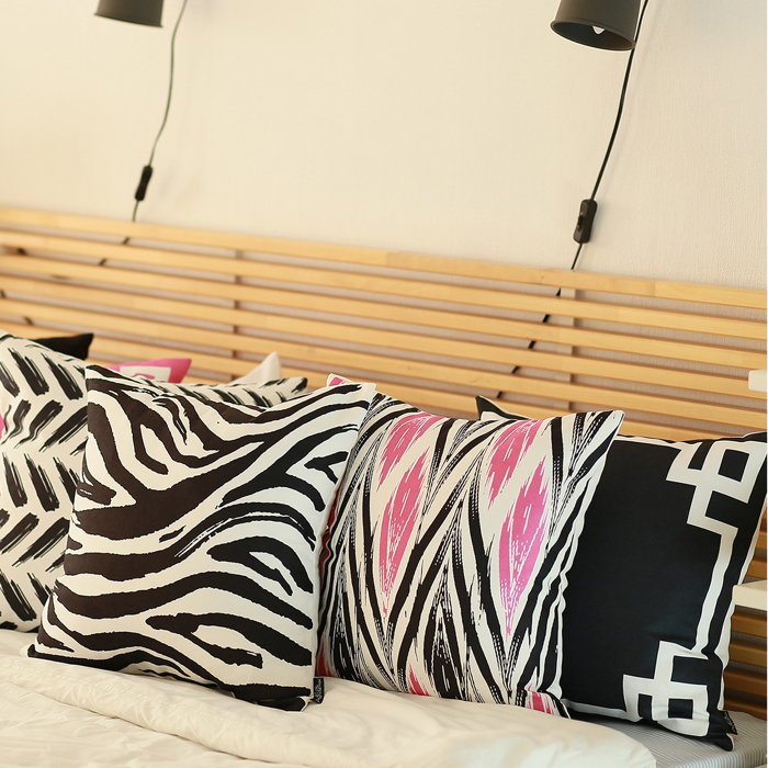 Decorative Geometric Set of 2 Throw Pillow Cover for Couch, Bedding