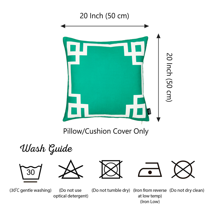 Decorative Geometric Set of 2 Throw Pillow Cover for Couch, Bedding