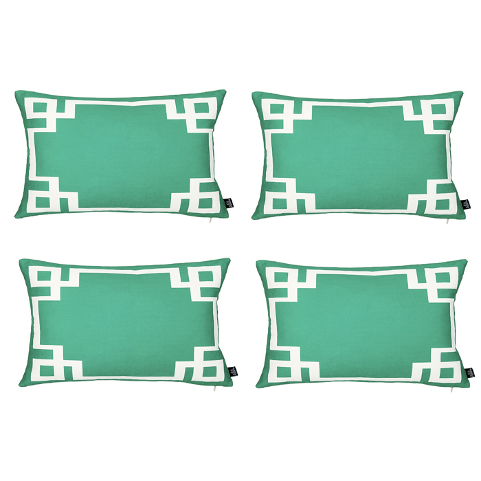 Decorative Geometric Set of 4 Throw Pillow Cover for Couch, Bedding