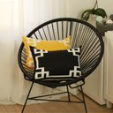 Lumbar 12" x 20" Black & White Decorative Geometric Set of 4 Throw Pillow Cover for Couch, Bedding