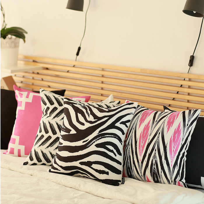 Decorative Geometric Set of 4 Throw Pillow Cover for Couch, Bedding