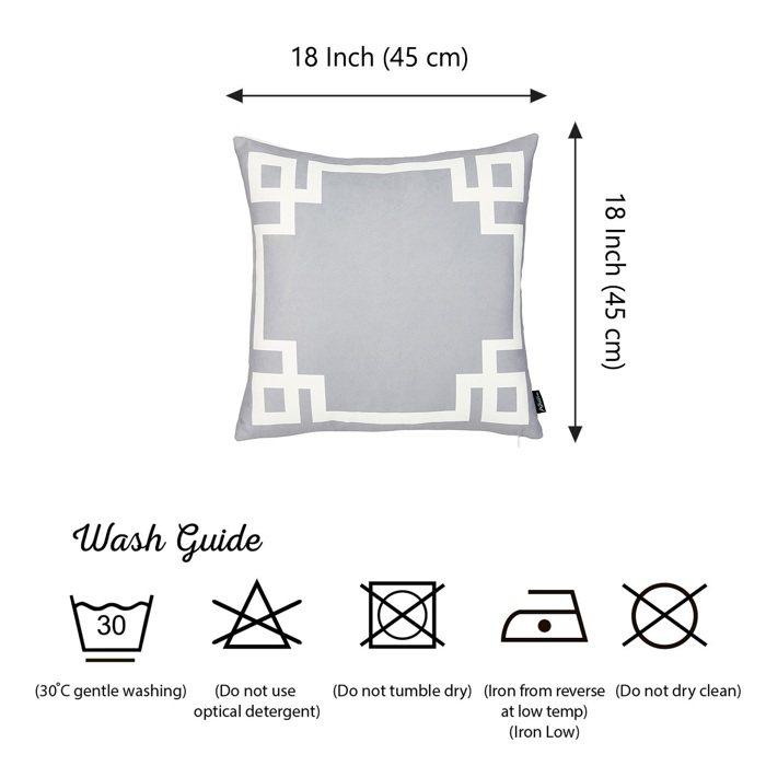 Decorative Geometric Set of 4 Throw Pillow Cover for Couch, Bedding