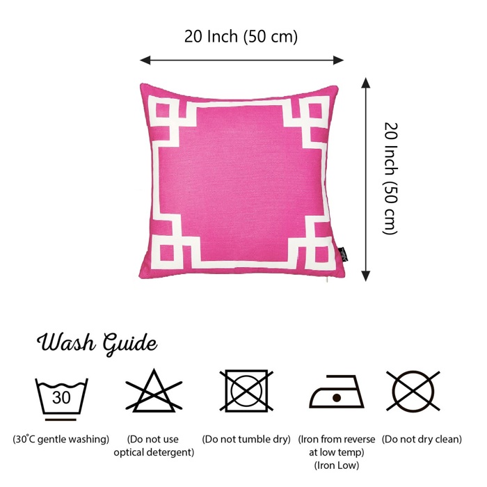Decorative Geometric Set of 4 Throw Pillow Cover for Couch, Bedding