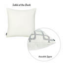 Square 18" x 18" Gray & White Decorative Geometric Single Throw Pillow Cover 18" in. x 18" in. Square for Couch, Bedding