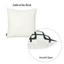Square 18" x 18" Black & White Decorative Geometric Single Throw Pillow Cover 18" in. x 18" in. Square for Couch, Bedding