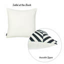 Square 18" x 18" Black, White Decorative Geometric Diagonal Single Throw Pillow Cover 18" in. x 18" in. Square for Couch, Bedding