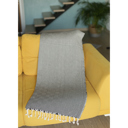 Black Single Handwoven Throw Blanket 40" x 70" Turkish Cotton 100% with Tassels for Couch, Sofa, Bedding