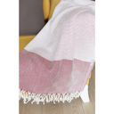 Red 2-piece Handwoven Throw Blanket 40" x 70" Turkish Cotton 100% with Tassels for Couch, Bedding