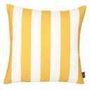 Yellow Single Decorative Geometric Stripe Throw Pillow Cover 18" in. x 18" in. Square for Couch, Bedding